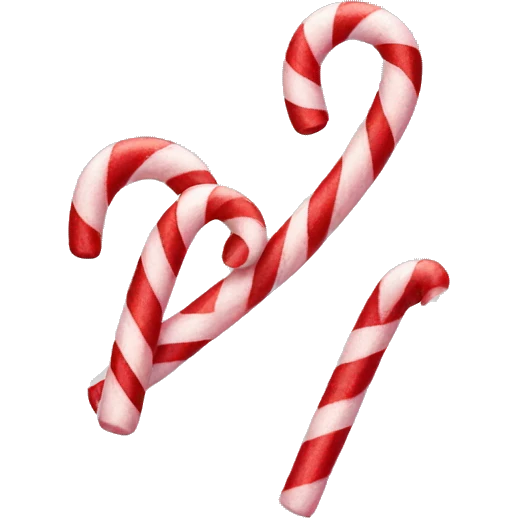 Candy canes emoji