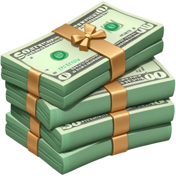 Stack of money  emoji