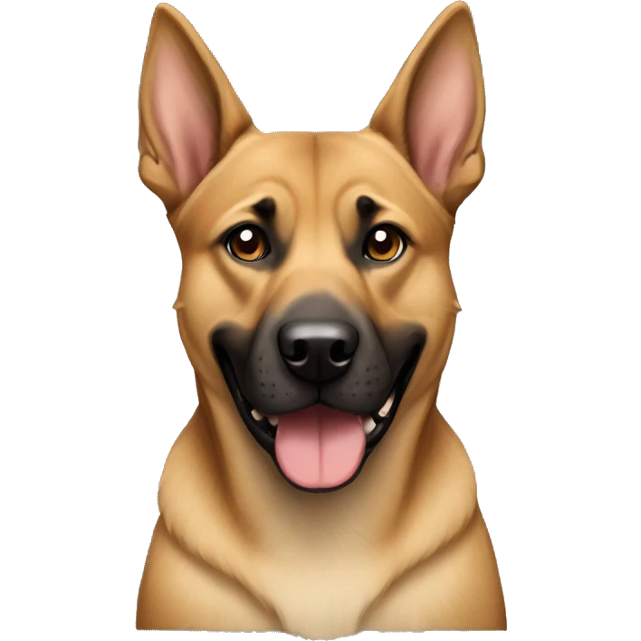 german shepard mixed with a pitbull dog emoji