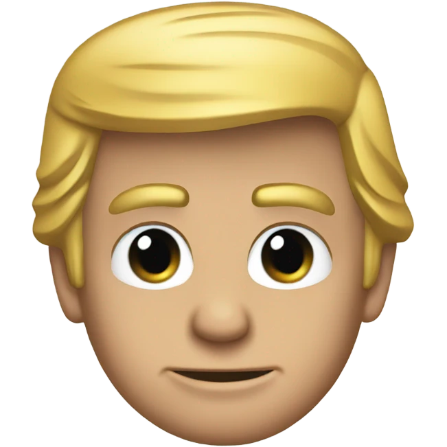 Donald trump with a suit  emoji