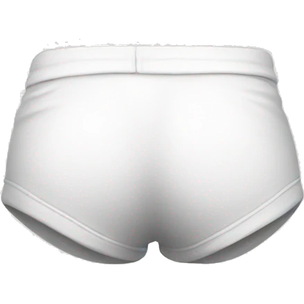 butt with white underwear emoji