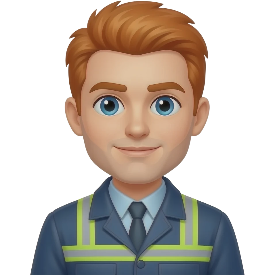 Ingeniera industrial pelirroja emoji