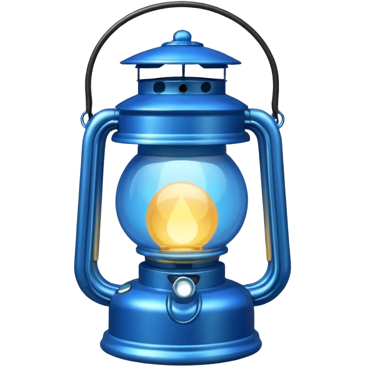 Blue colour ka lalten emoji