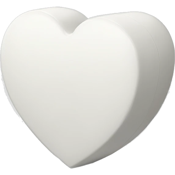 Heart shaped white box emoji
