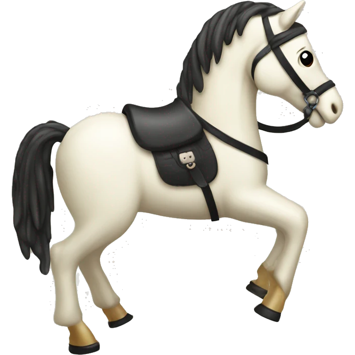 Rocking ivory horse TOY emoji
