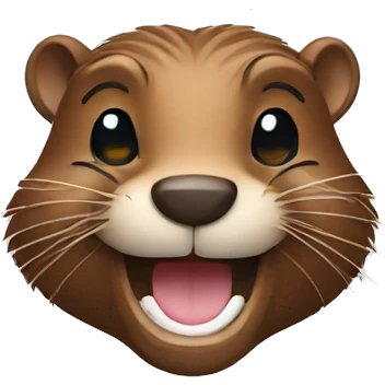 Beaver smiles emoji