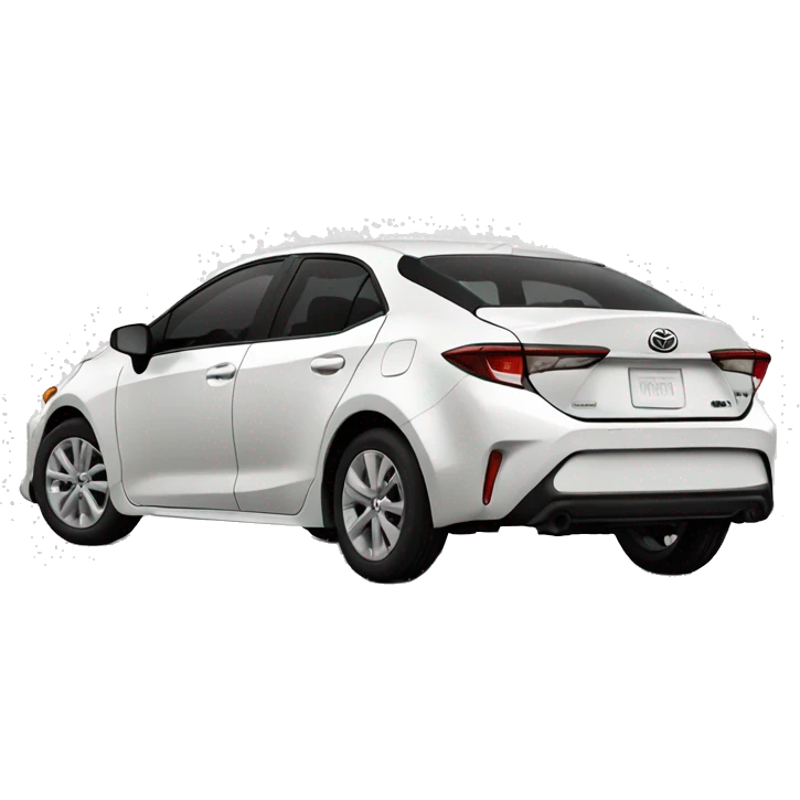 white 2023 toyota corolla emoji