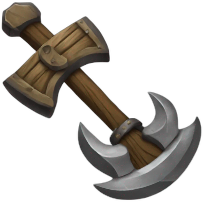 Crossed axes viking  emoji