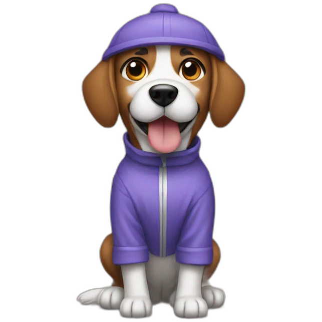 man in a dog costume emoji