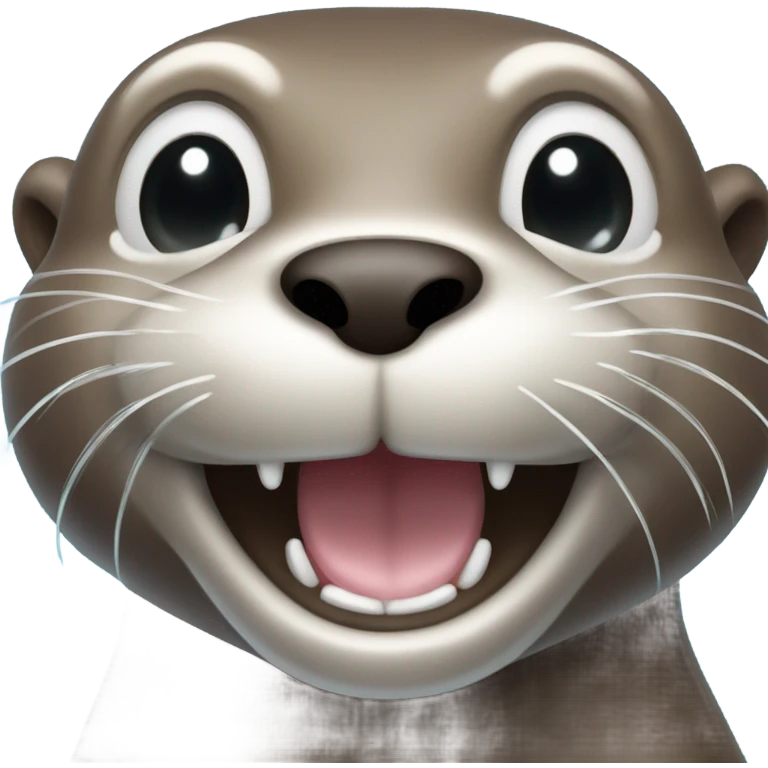 Otter smiling  emoji