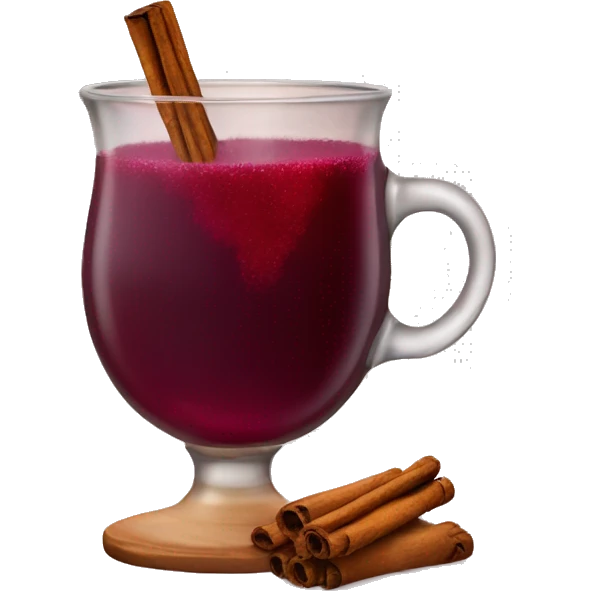 Cozy mulled wine emoji