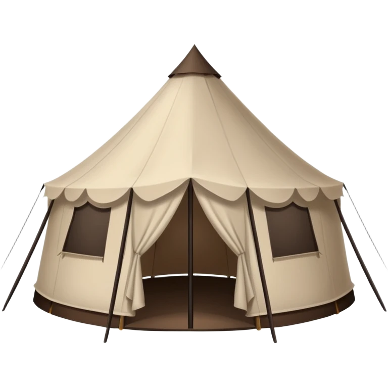 black spray tan oval tent emoji
