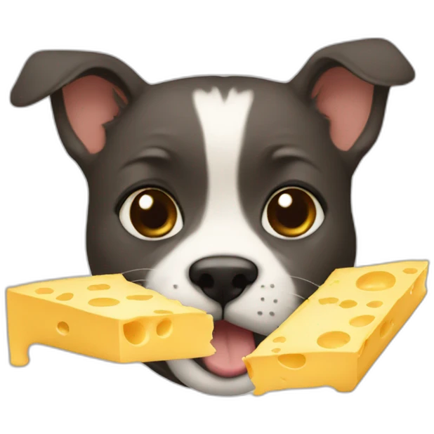 Maggie with cheese emoji