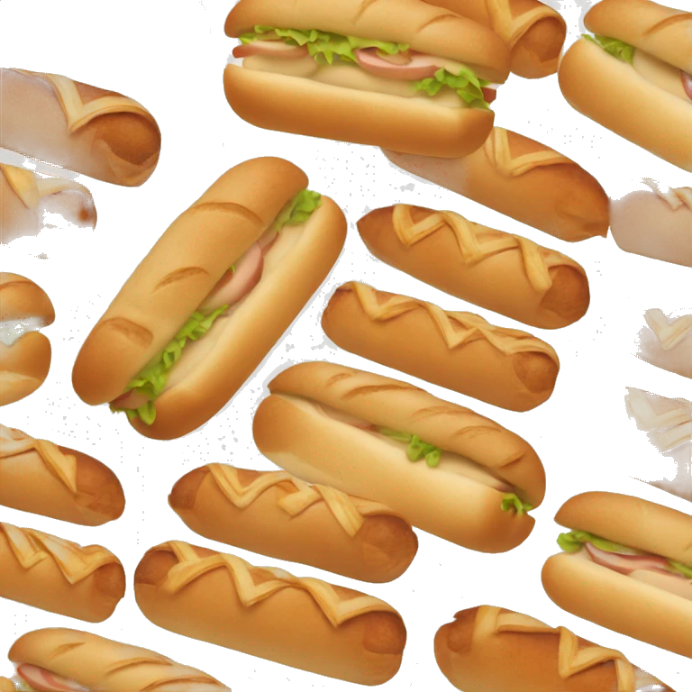 a single hoagie roll emoji