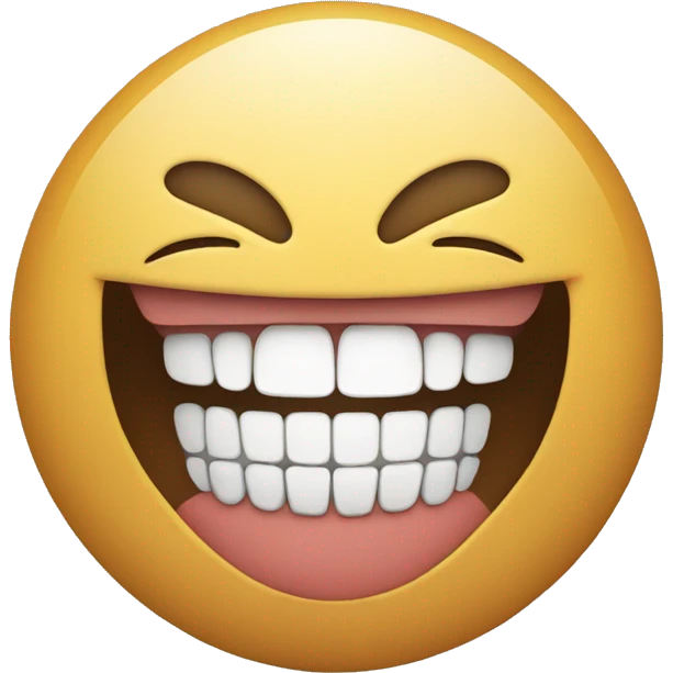 Smile with bottom teeth  emoji