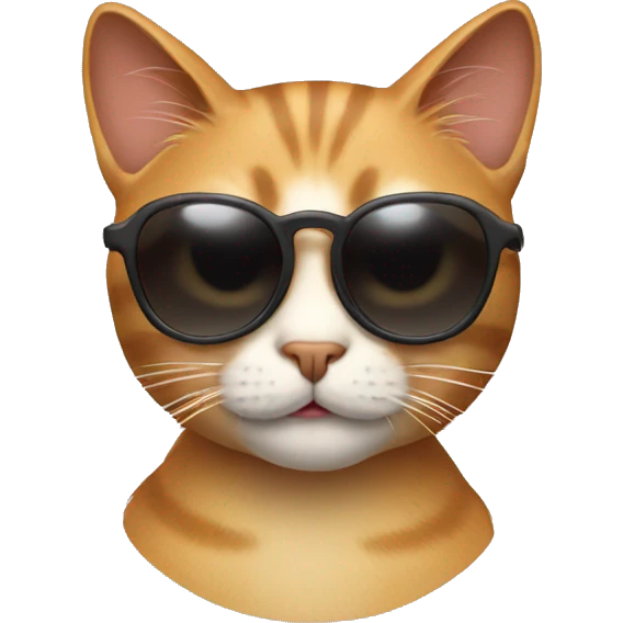 Cat with sunglasses emoji