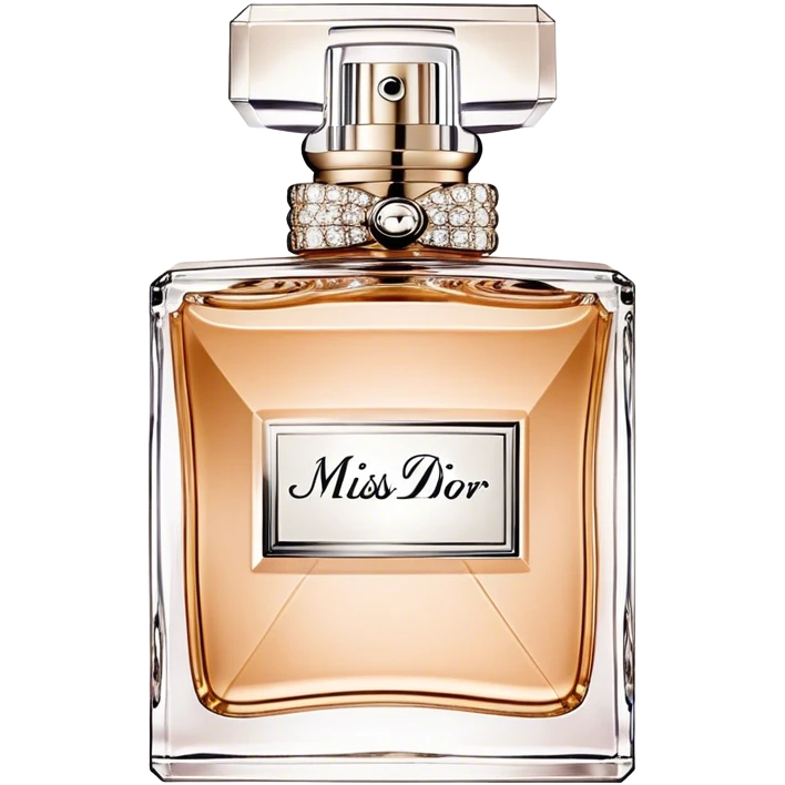 Dior miss dior eau de parfum, squared bottle beige emoji