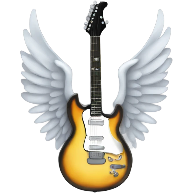 Guitar with wings emoji