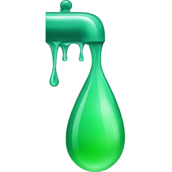 Green  Water Drip emoji