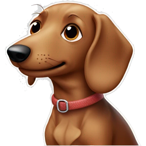 sausage dog ￼ emoji