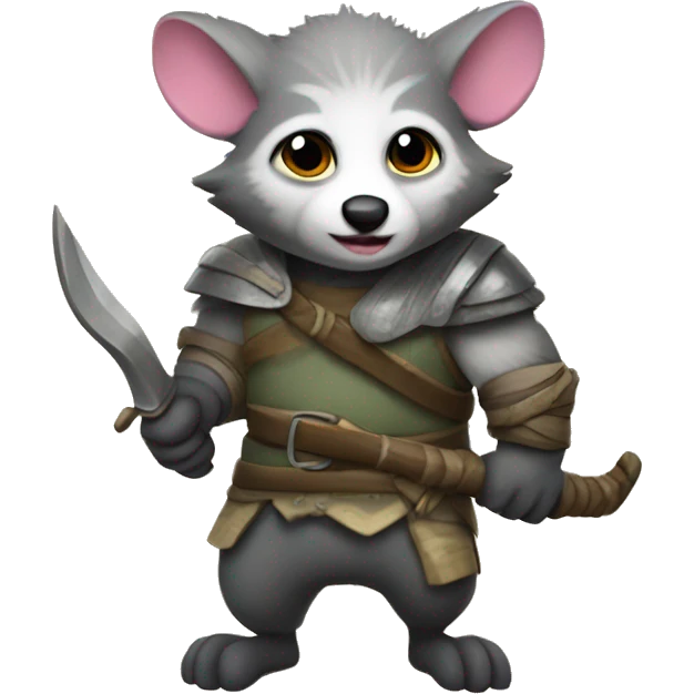 Forest warrior opposum emoji