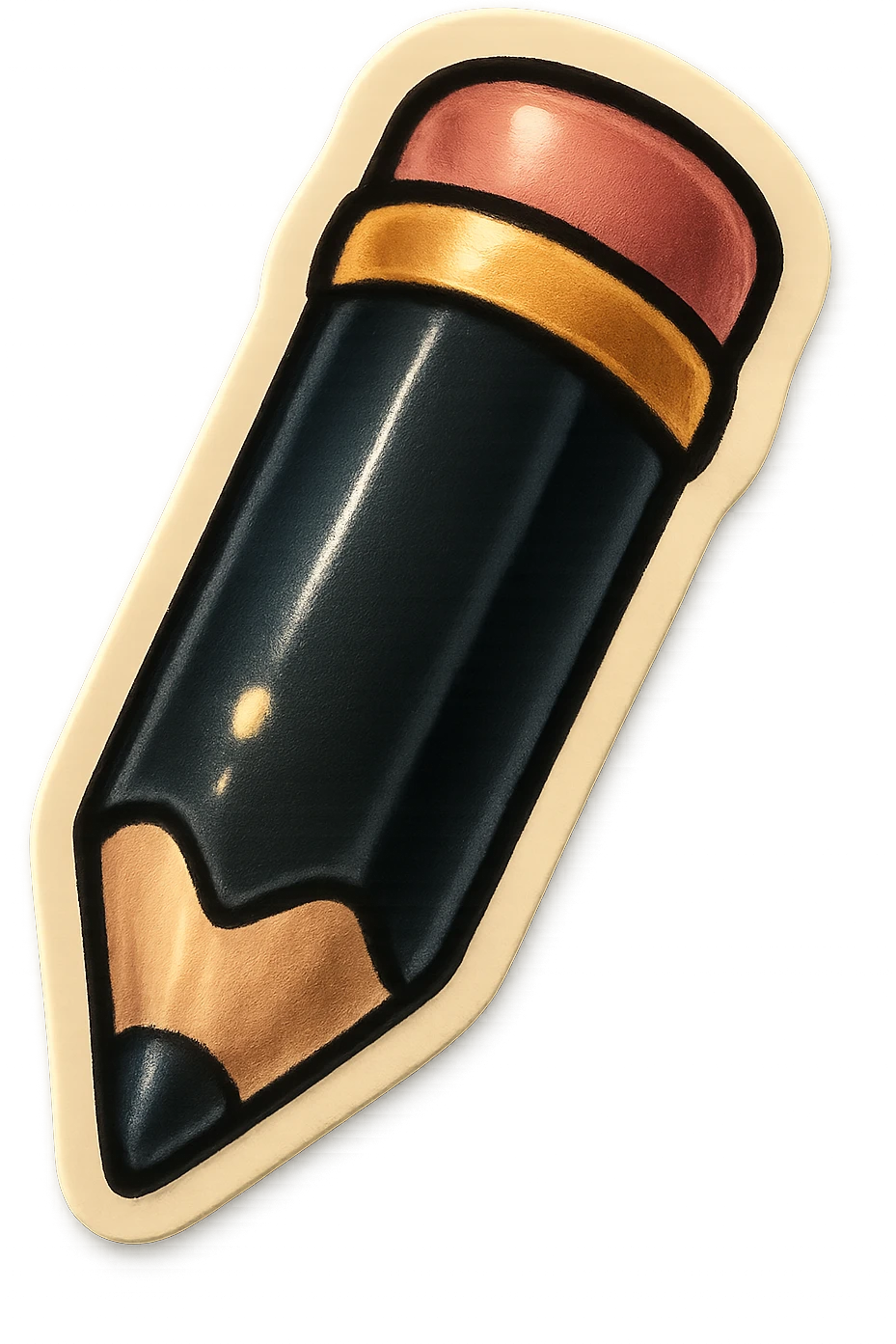 simple black pencil emoji
