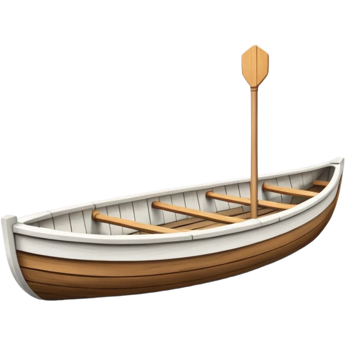 white rowing boat emoji