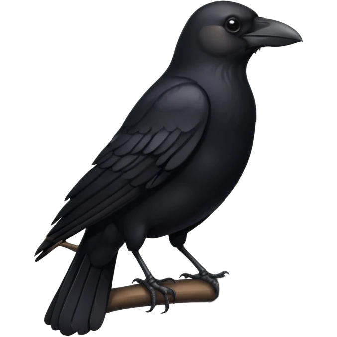 Crow flying emoji