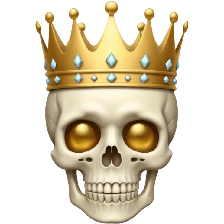 Skeleton with a crown emoji