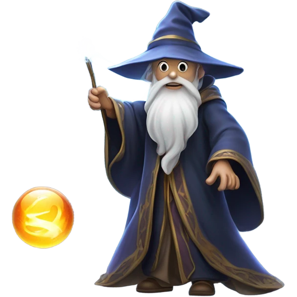Cool wizard casting spells  emoji