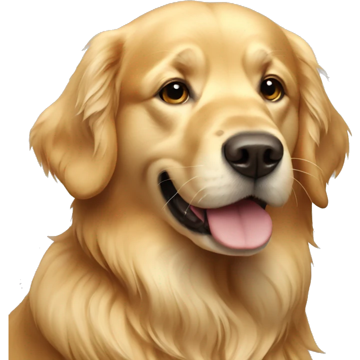 golden retriever dog emoji