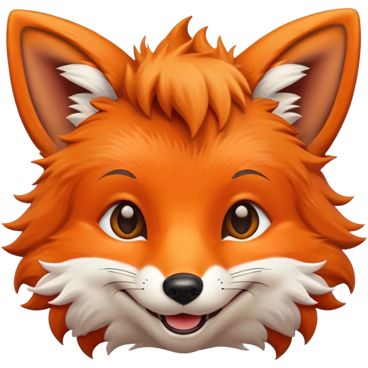 a happy fox emoji