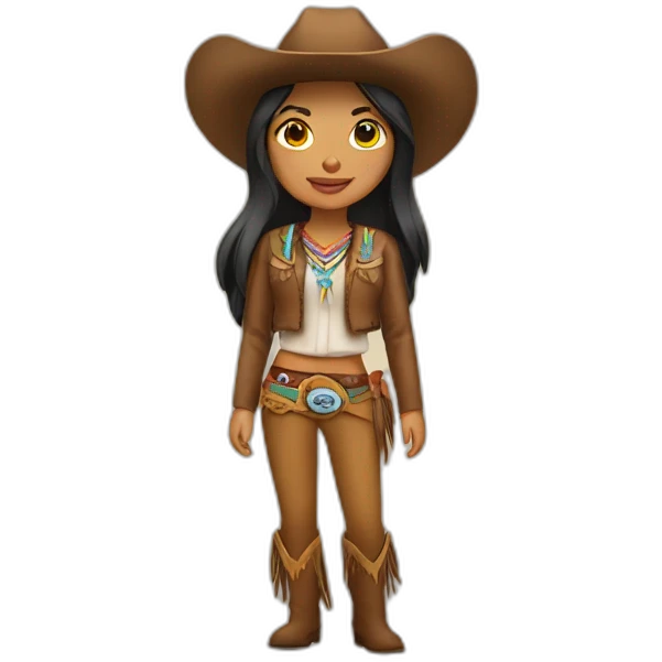 native american cowgirl emoji