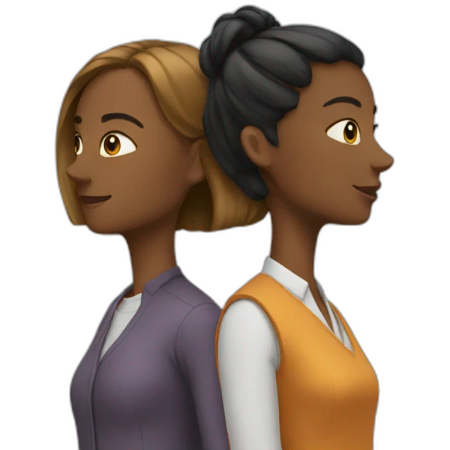 two woman collaborate emoji