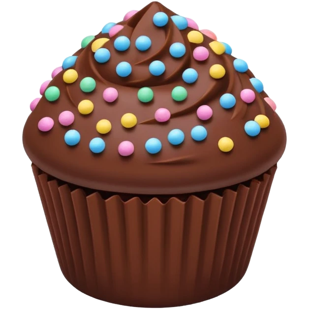 brigadeiro with pastel tone colorful confetti emoji