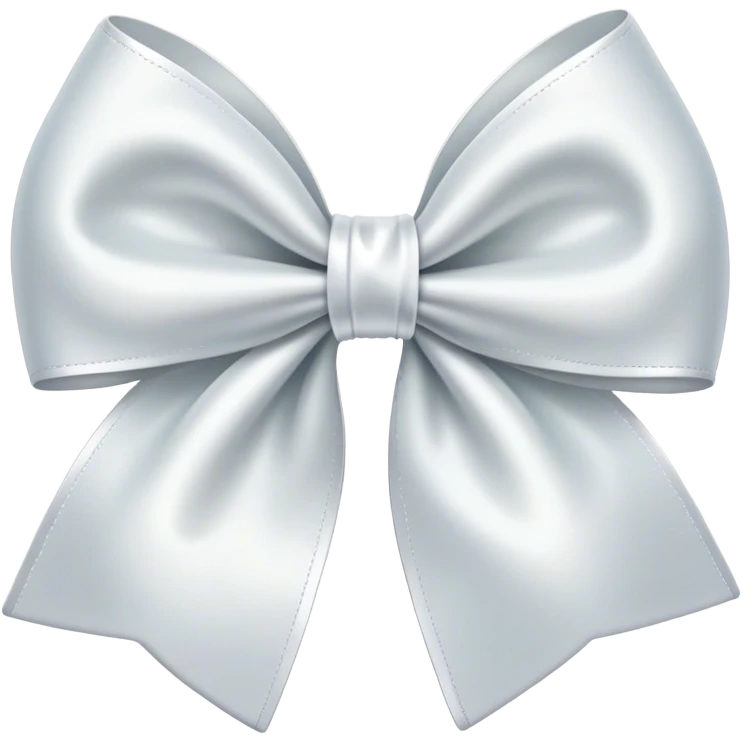 Un moño de color blanco  emoji
