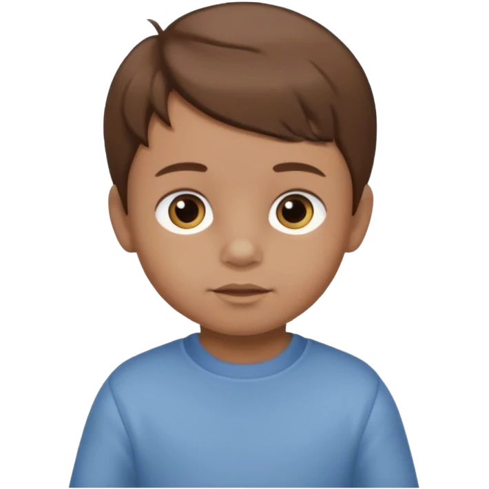boy babybrown hair no doll lighter skin no candle emoji