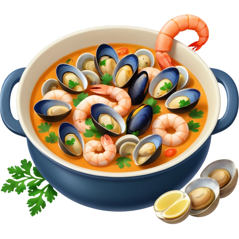 Seafood soup emoji