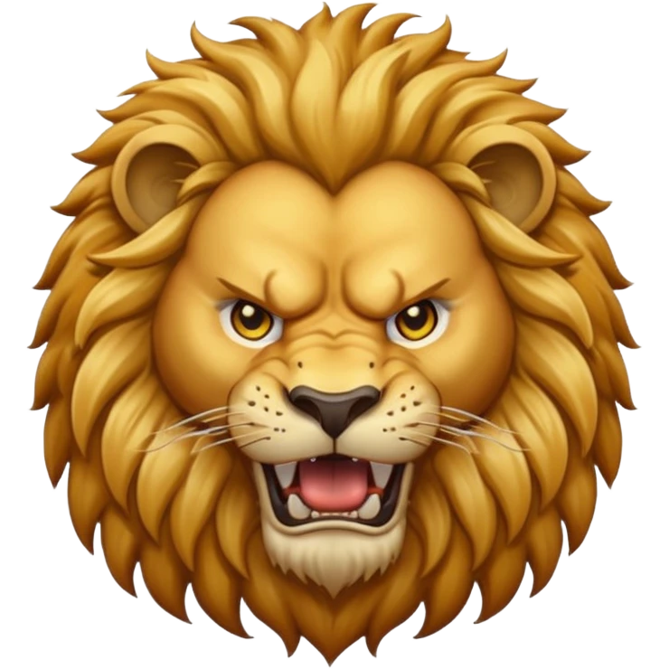 Angry lion emoji