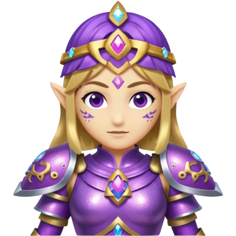 glitter purple zelda emoji