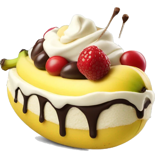 The ultimate banana split emoji