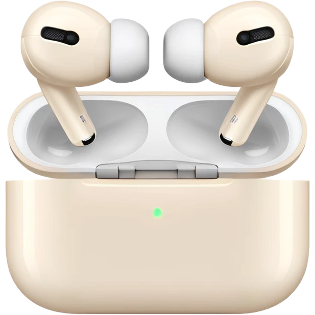 AirPods Pro in cream case emoji