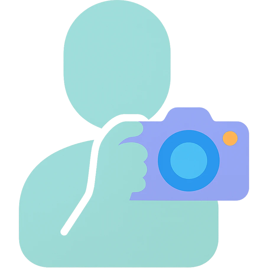 A photographer icon emoji