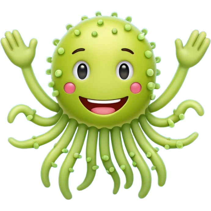 Happy bacteria emoji emoji