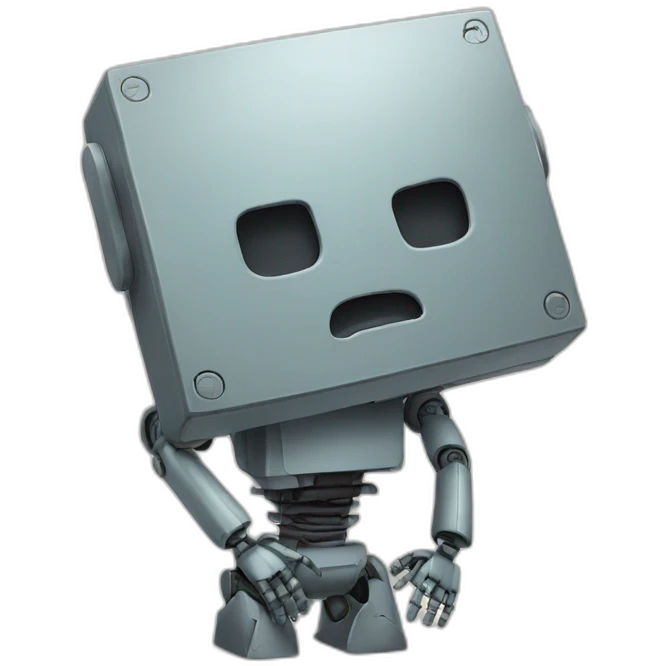sad robot banging their head against the wall emoji