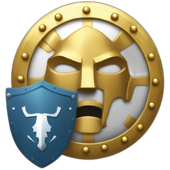 round goleden shield leonidas emoji