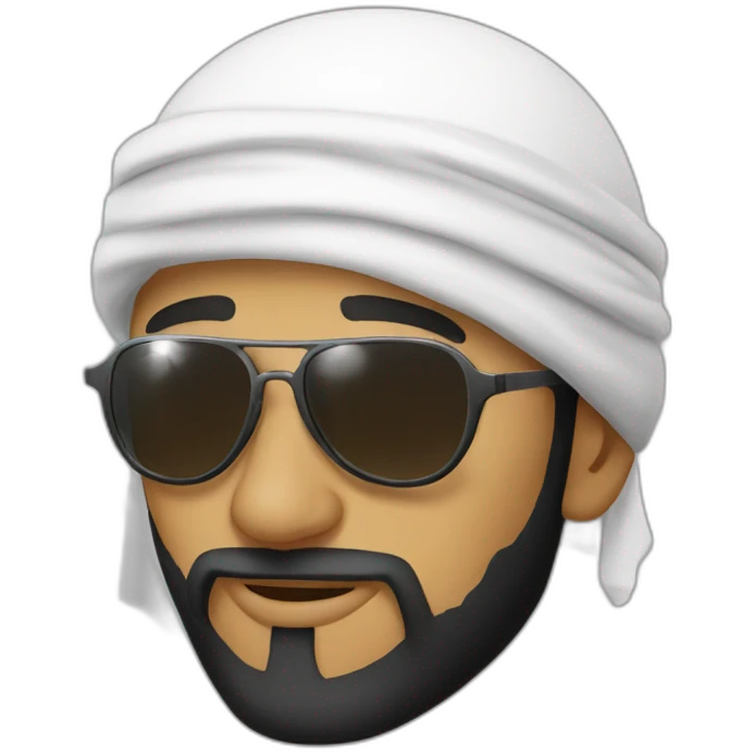 Onepiece muslim sunglasses emoji