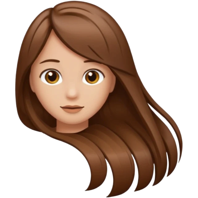I meant a single hair illustration emoji