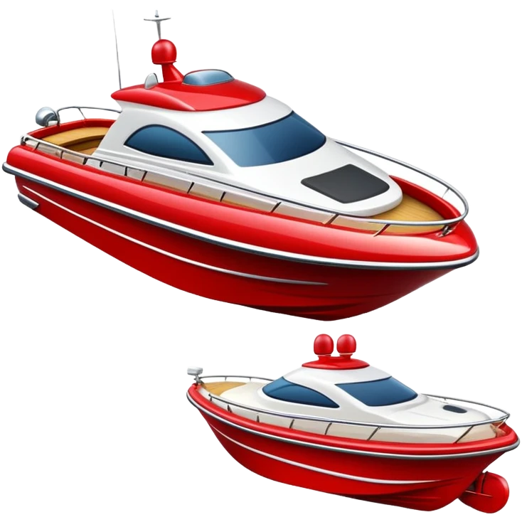 red motorboat emoji