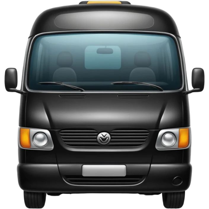 black minibus emoji